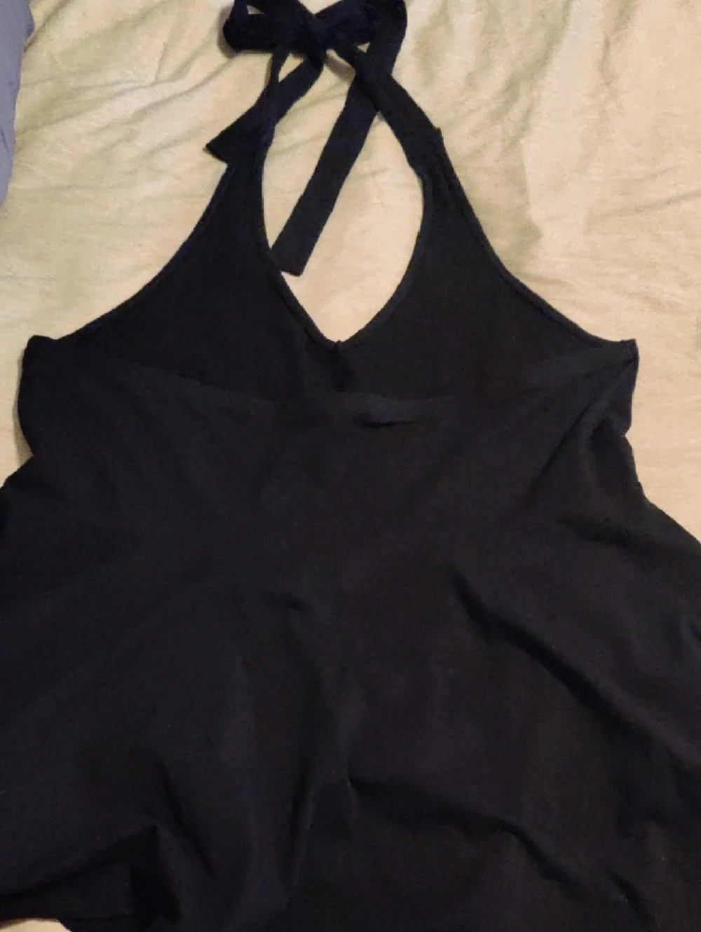 Torrid Black Halter Top with Tie Neck Fit And flare 2X NWOT - Picture 4 of 4